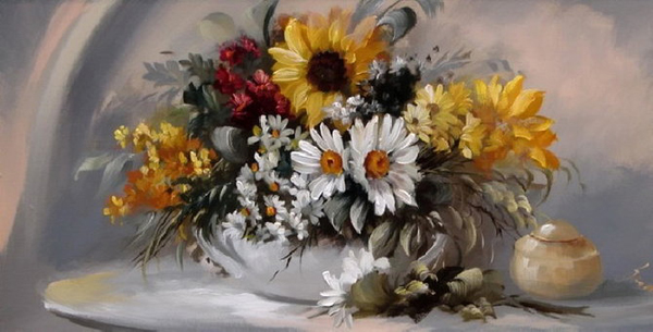 Bouquets Painting by Szechenyi Szidonia (14)